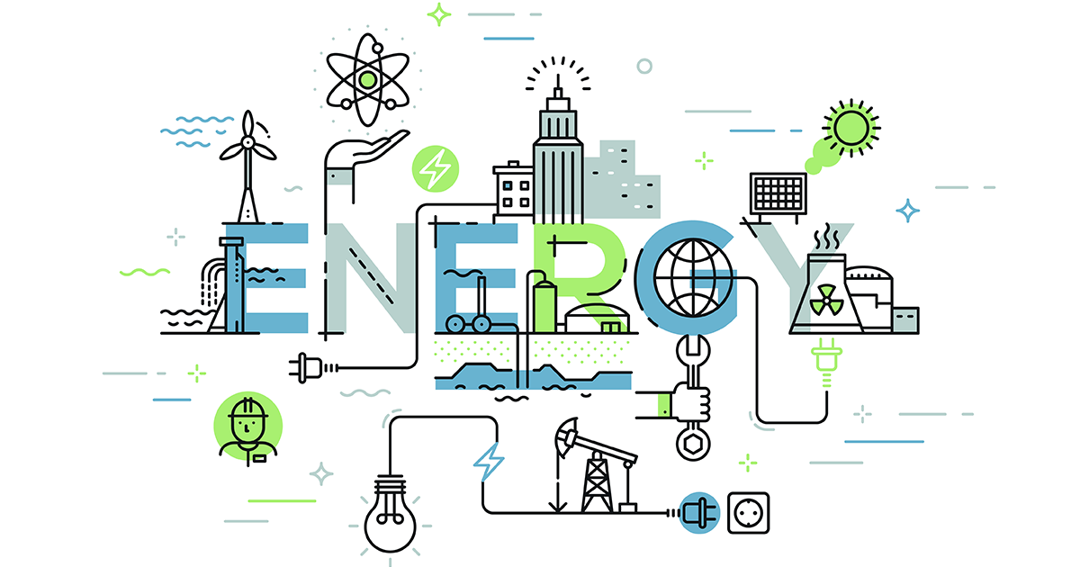 Energy schematic graphic